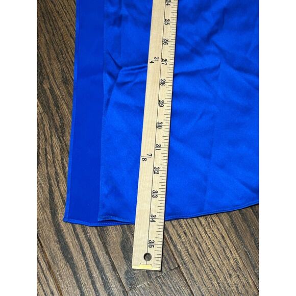 Ser.o.ya Women's Julian Silk Midi Skirt Pencil Blue Size Small Back Slit NWOT - Picture 5 of 5